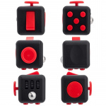 Fidget Cube, Black/Red Fidget Cube, Black/Red