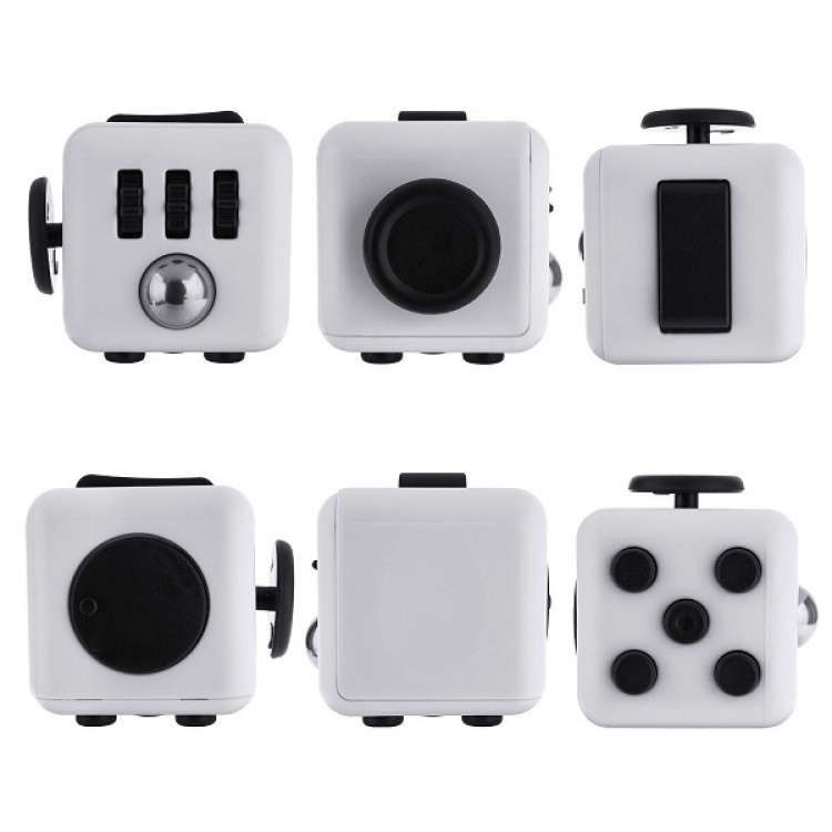 Fidget Cube, White/Black