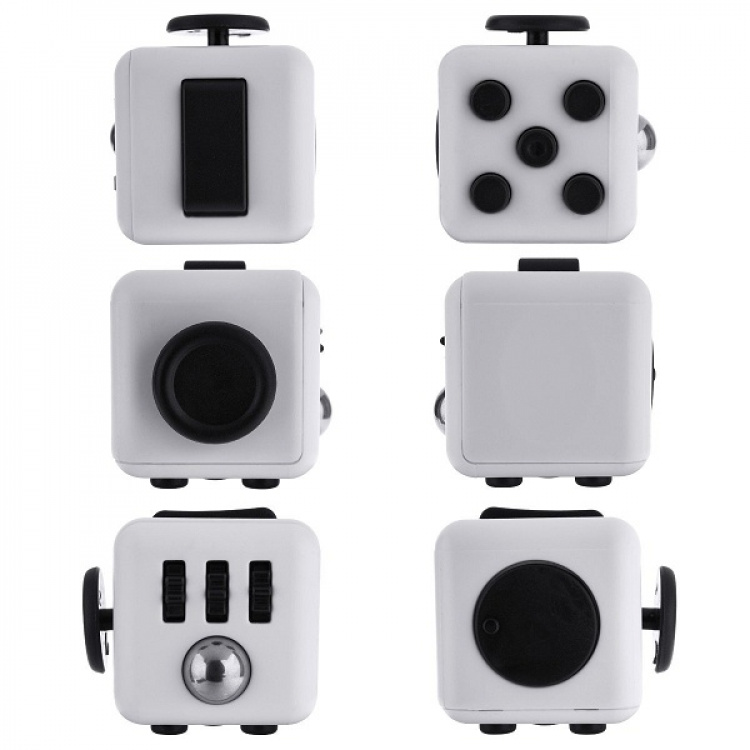 Fidget Cube, White/Black