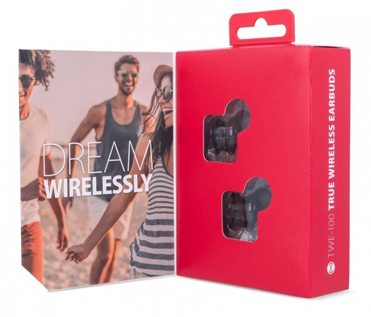 Forever, True wireless earbuds TWE-100, Black Forever, True wireless earbuds TWE-100, Black