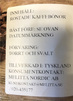 Melitta, Bella Crema Espresso whole coffee beans Melitta, Bella Crema Espresso whole coffee beans