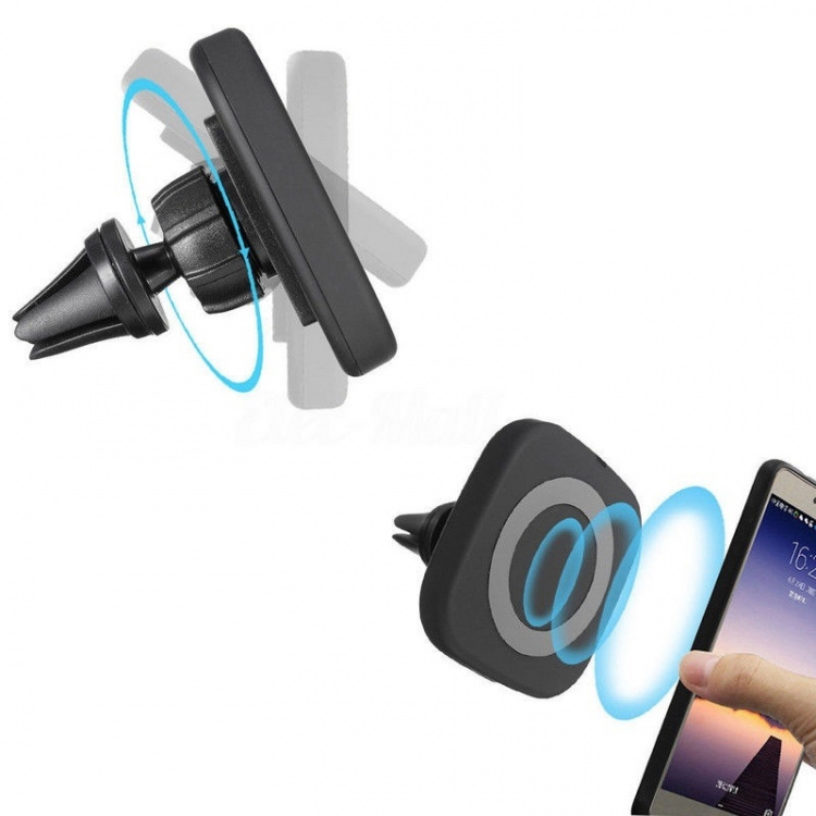 Car Holder for Fan Grille with Qi Wireless Charging