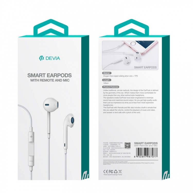 Smart in-ear headset, 3.5mm