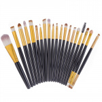 Professional gentle make-up brushes 20-Pack, Black, Gold Professional gentle make-up brushes 20-Pack, Black, Gold