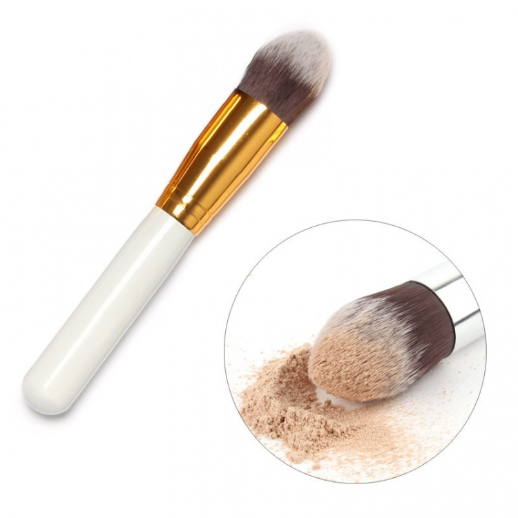 Professional gentle makeup brushes 10-Pack, White