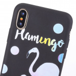 Back cover for iPhone X/XS, Flamingo