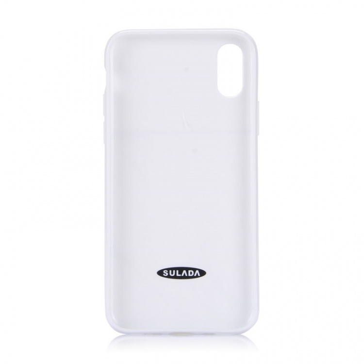 Soft TPU case for iPhone X/XS, White Marble