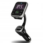FM transmitter with Bluetooth hands-free and car charger, 2.1A, Black FM transmitter with Bluetooth hands-free and car charger, 2.1A, Black