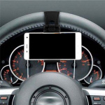Universal mobile holder for steering wheel, Black Universal mobile holder for steering wheel, Black
