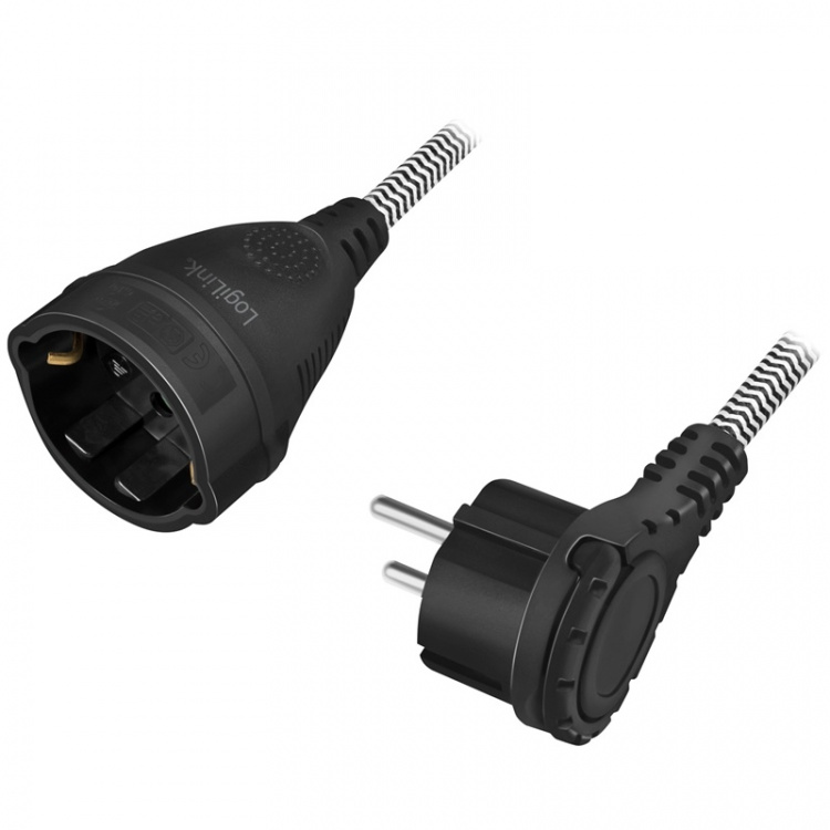 LogiLink Förlängningskabel Jordad Texti