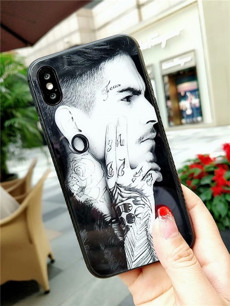 Tempered glass, TPU, iPhone 7/8/SE(2nd), Fear