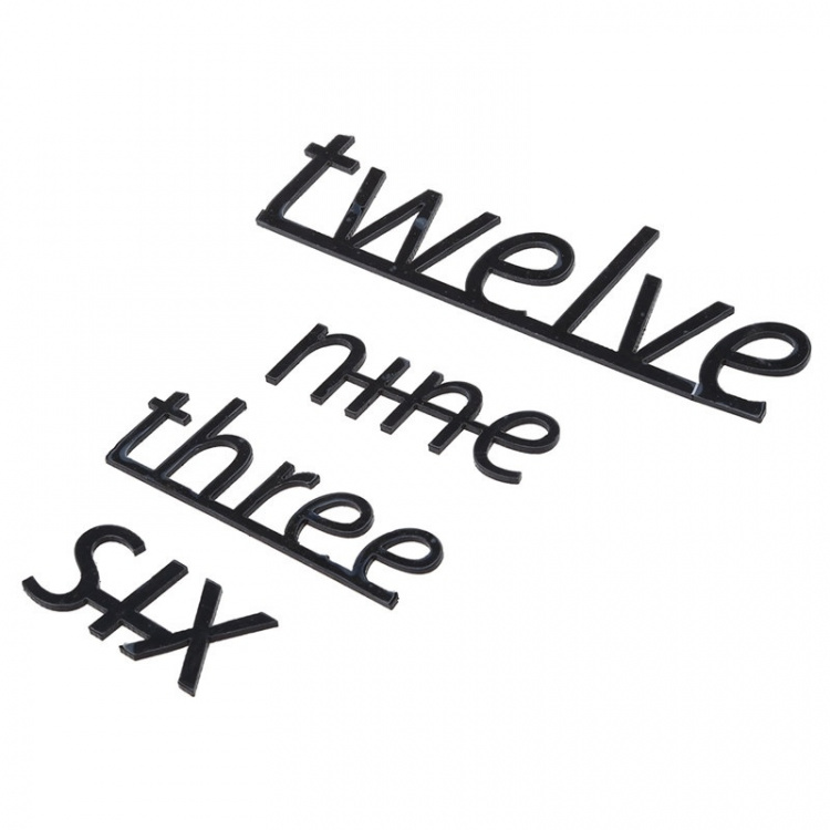 Väggklocka med siffror i miniformat - DIY