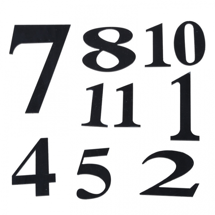 Väggklocka med siffror i miniformat - DIY