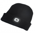 Hat with built-in LED light - black Hat with built-in LED light - black