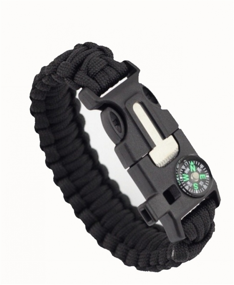 Survival Bracelet - Black