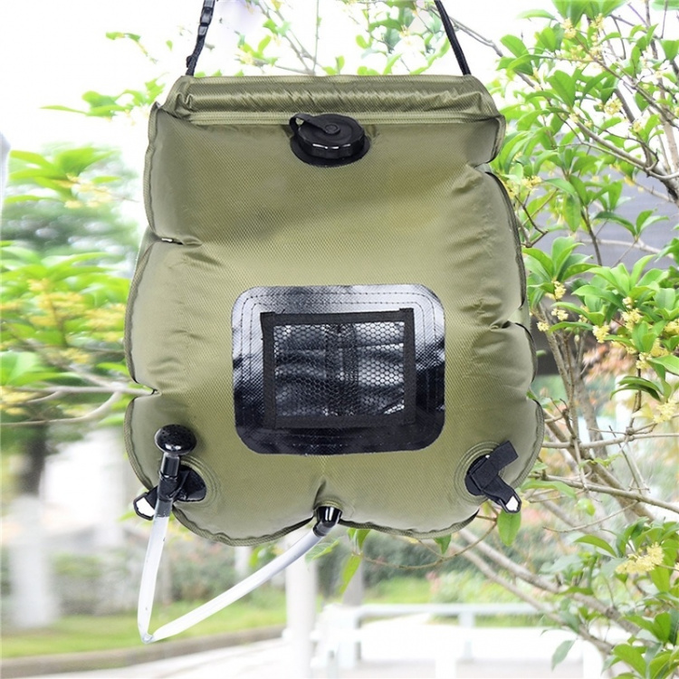 20L Camping Shower, Olive Green