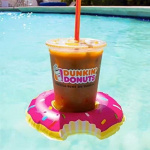 Inflatable Cup Holder - Strawberry Donut Inflatable Cup Holder - Strawberry Donut