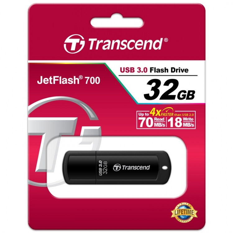 Transcend USB 3.0-minne J.Flash700 32GB (TS32GJF700) Transcend USB 3.0-minne J.Flash700 32GB (TS32GJF700)