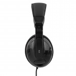 DELTACO hörlurar med volymkontroll 2,5 m kabel, svart