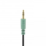 DELTACO hörlurar med volymkontroll 2,5 m kabel, svart