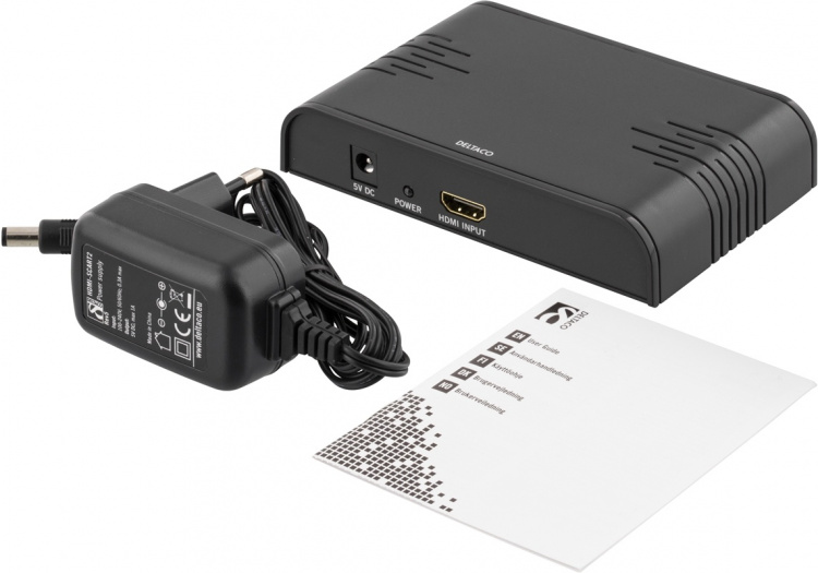 DELTACO Signalomvandlare, HDMI till SCART, PAL, svart DELTACO Signalomvandlare, HDMI till SCART, PAL, svart