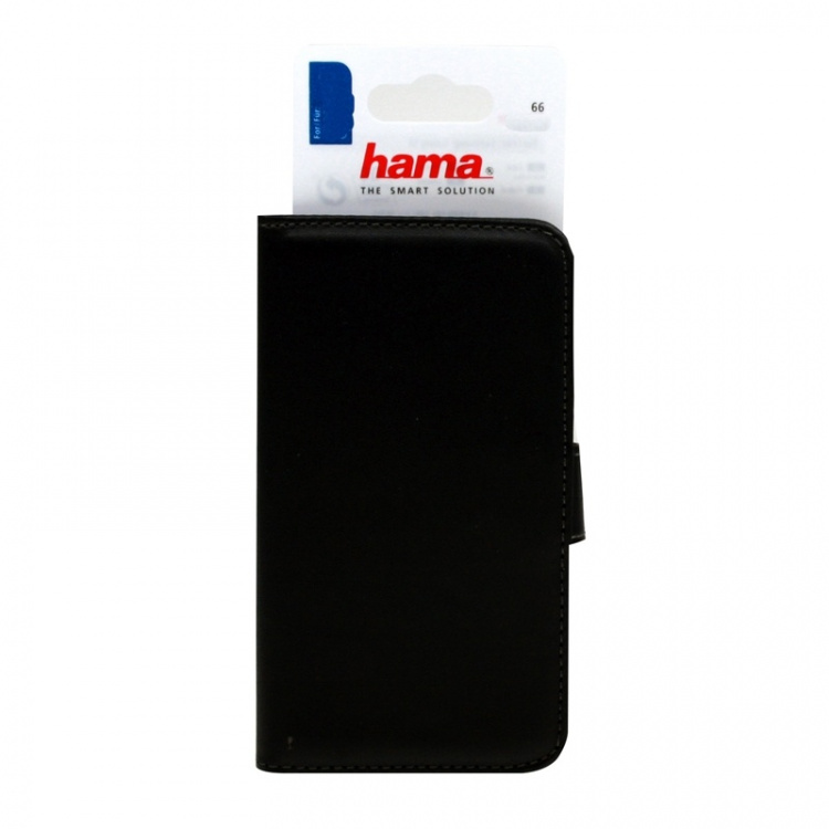 Hama iPhone6 Plus Plånboksväsk Svart Läderlook 2 kredkortspl Hama iPhone6 Plus Plånboksväsk Svart Läderlook 2 kredkortspl