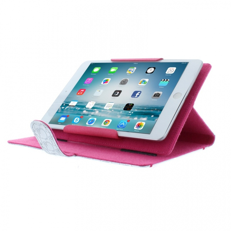 HELLO KITTY Tablet Folder Silver 7-8tum Universal HELLO KITTY Tablet Folder Silver 7-8tum Universal