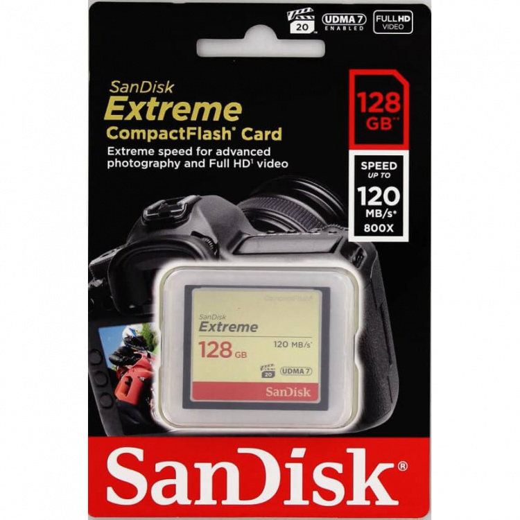 SanDisk Memorycard CF Extreme 128GB 120MB/s UDMA7