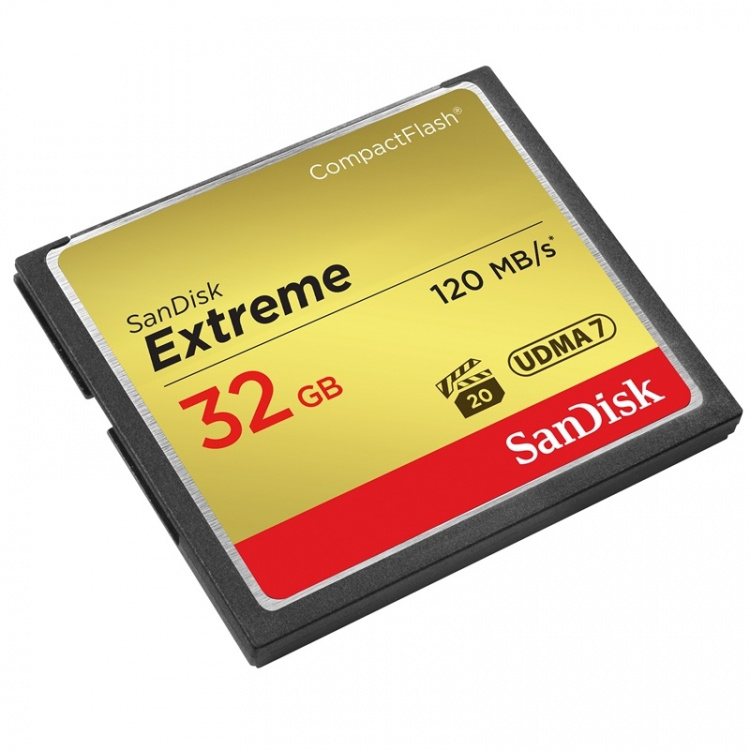 SANDISK Memorycard CF Extreme 32GB 120MB/s UDMA7 SANDISK Memorycard CF Extreme 32GB 120MB/s UDMA7