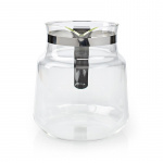 Nedis Glass Coffee Jug | Compatible with: Moccamaster K / KB/ 1 0PL / Excellent 10S | 1.2 l | Black