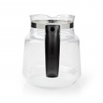 Nedis Glass Coffee Jug | Compatible with: Moccamaster K / KB/ 1 0PL / Excellent 10S | 1.2 l | Black