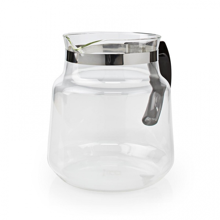 Nedis Glass Coffee Jug | Compatible with: Moccamaster K / KB/ 1 0PL / Excellent 10S | 1.2 l | Black
