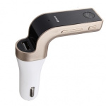 FM transmitter with Bluetooth hands-free (Gold)