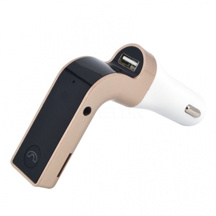 FM transmitter with Bluetooth hands-free (Gold)