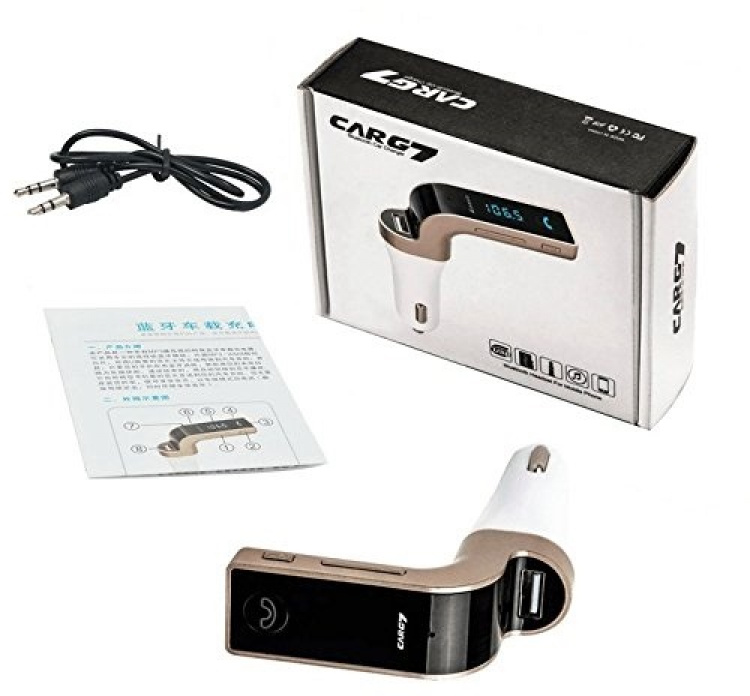 FM transmitter with Bluetooth hands-free (Gold)