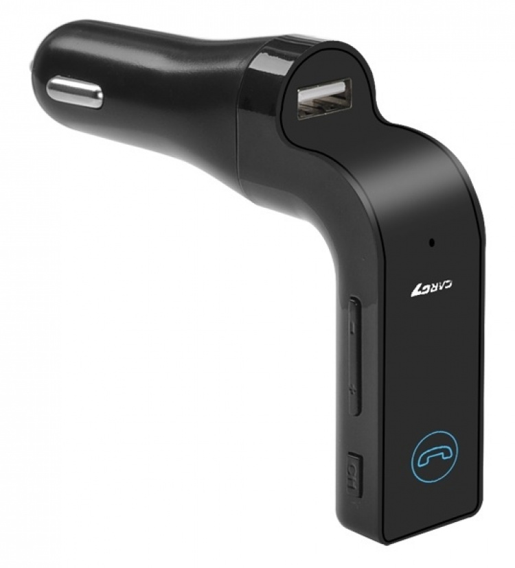 FM transmitter with Bluetooth hands-free (Black)
