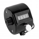 Hand calculator with four-digit counting system, Black