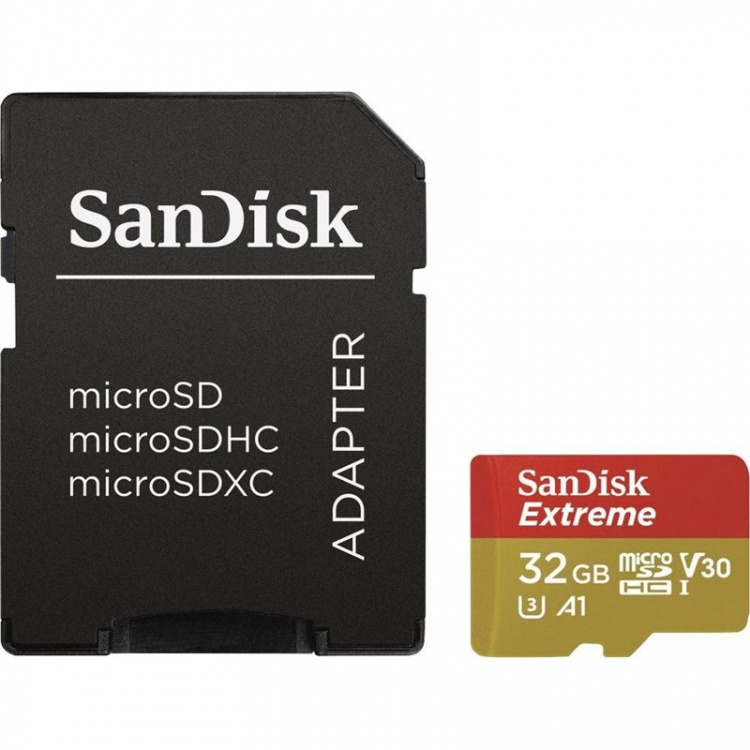 SanDisk MicroSDHC Extreme 32GB A1 100mb/s Uhs-I SanDisk MicroSDHC Extreme 32GB A1 100mb/s Uhs-I