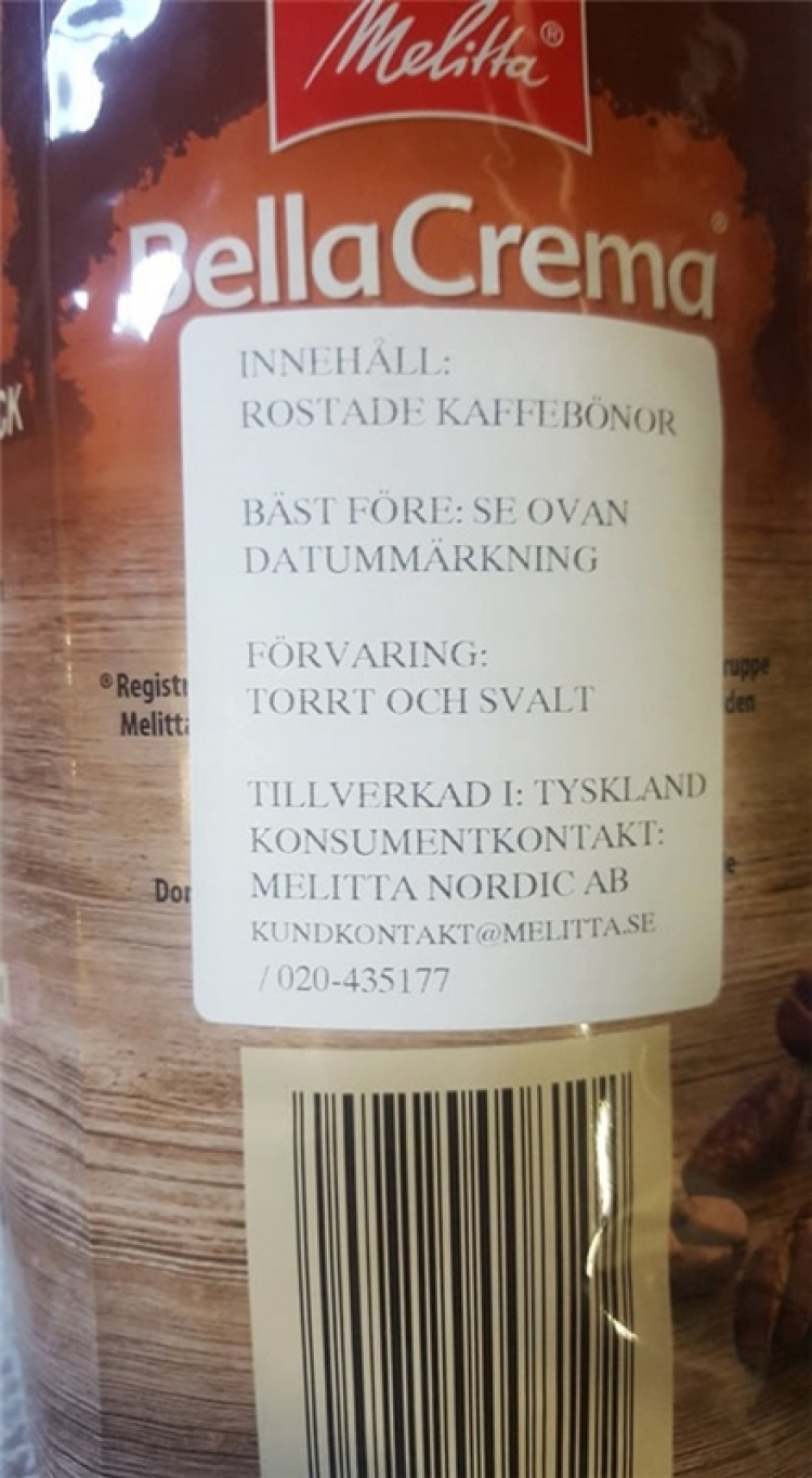 Melitta, Bella Crema La Crema whole coffee beans Melitta, Bella Crema La Crema whole coffee beans
