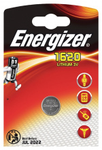 Energizer Lithium Button Cell Battery CR1620 | 3 V DC | 81 mAh | 1-Blister | Silver Energizer Lithium Button Cell Battery CR1620 | 3 V DC | 81 mAh | 1-Blister | Silver