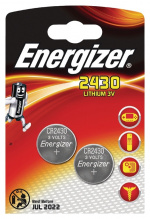 Energizer Lithium Button Cell Battery CR2430 | 3 V DC | 320 mAh | 2-Blister | Silver Energizer Lithium Button Cell Battery CR2430 | 3 V DC | 320 mAh | 2-Blister | Silver