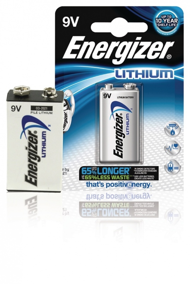 Energizer Lithium Battery 9 V | 1000 mAh | 1-Blister Energizer Lithium Battery 9 V | 1000 mAh | 1-Blister