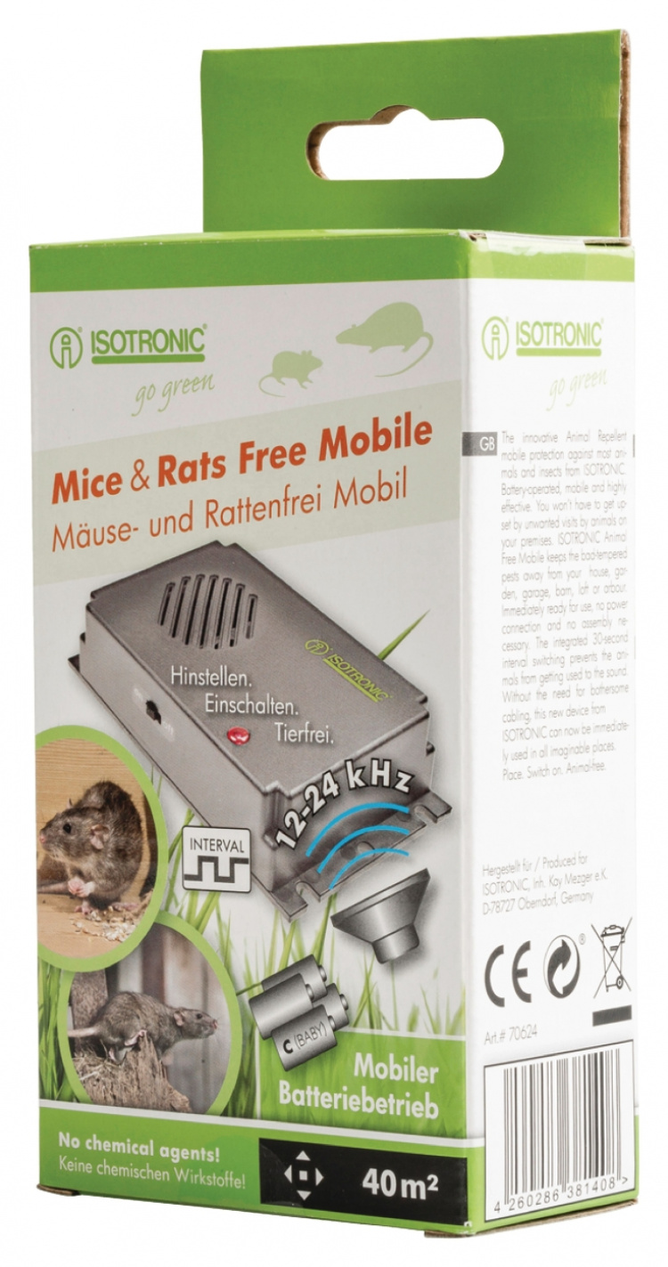 ISOTRONIC Mouse and Rat Repellent 12 - 24 kHz