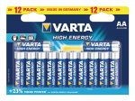 Varta Alkaline Battery AA | 1.5 V DC | 12-Blister