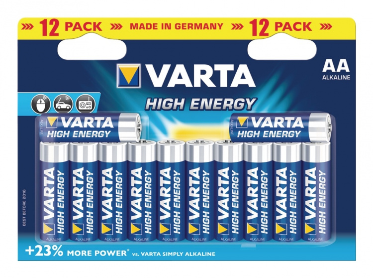 Varta Alkaline Battery AA | 1.5 V DC | 12-Blister