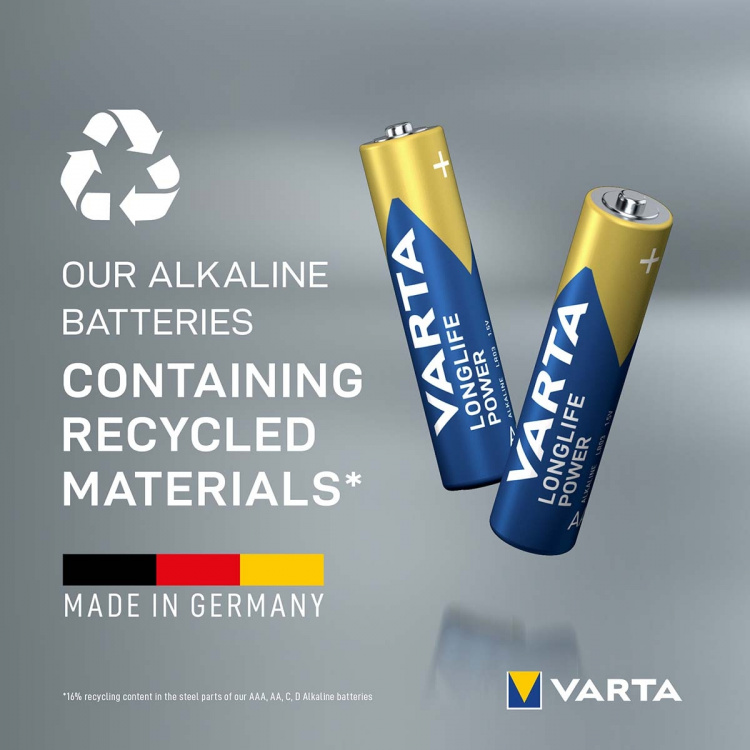 Varta Alkaline Battery AAA 1.5 V High Energy 8-Promotional Blister Varta Alkaline Battery AAA 1.5 V High Energy 8-Promotional Blister