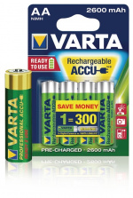 Varta Rechargeable NiMH Battery AA | 1.2 V DC | 2500 mAh | 4-Blister Card