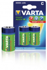 Varta Rechargeable NiMH Battery C | 1.2 V DC | 3000 mAh | Precharged | 2-Blister | HR14 | Green / Yellow Varta Rechargeable NiMH Battery C | 1.2 V DC | 3000 mAh | Precharged | 2-Blister | HR14 | Green / Yellow