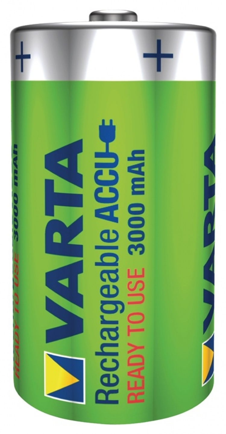 Varta Rechargeable NiMH Battery D | 1.2 V DC | 3000 mAh | Precharged | 2-Blister | HR20 | Green / Yellow Varta Rechargeable NiMH Battery D | 1.2 V DC | 3000 mAh | Precharged | 2-Blister | HR20 | Green / Yellow