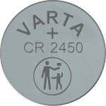 Varta Lithium Button Cell Battery CR2450 | 3 V DC | 570 mAh | 1-Blister | Silver Varta Lithium Button Cell Battery CR2450 | 3 V DC | 570 mAh | 1-Blister | Silver